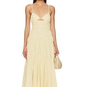 Elegant Yellow Maxi Dress